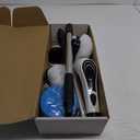 YKYI Electric Spin Scrubber,Cordless Cleaning Brush,Shower Cleaning Brush with 8 Replaceable Brush Heads,Power Scrubber 3 Adjustable Speeds,Adjustable & Detachable Long Handle,Voice Broadcast (White)