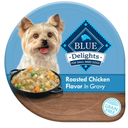 Blue Buffalo Delights Small Breed Natural Wet Dog Food, Rotisserie Chicken Flavor in Gravy, 3.5-oz Cups, 12 Count