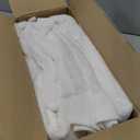 Amazon Basics 2 Piece Quick-Dry Oversize Bath Towel, 100% Cotton, White, 54" x 30"
