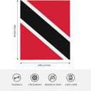 Trinidad and Tobago Tobagonian Flag Throw Blanket Flannel Blankets Soft Warm Cozy Lightweight Bed Throws for Bedroom Living Room Sofa Couch Home Decor 60“x50”