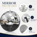 Youdepot 16-Inch Large Disco Ball Hanging Mirror Ball Decor