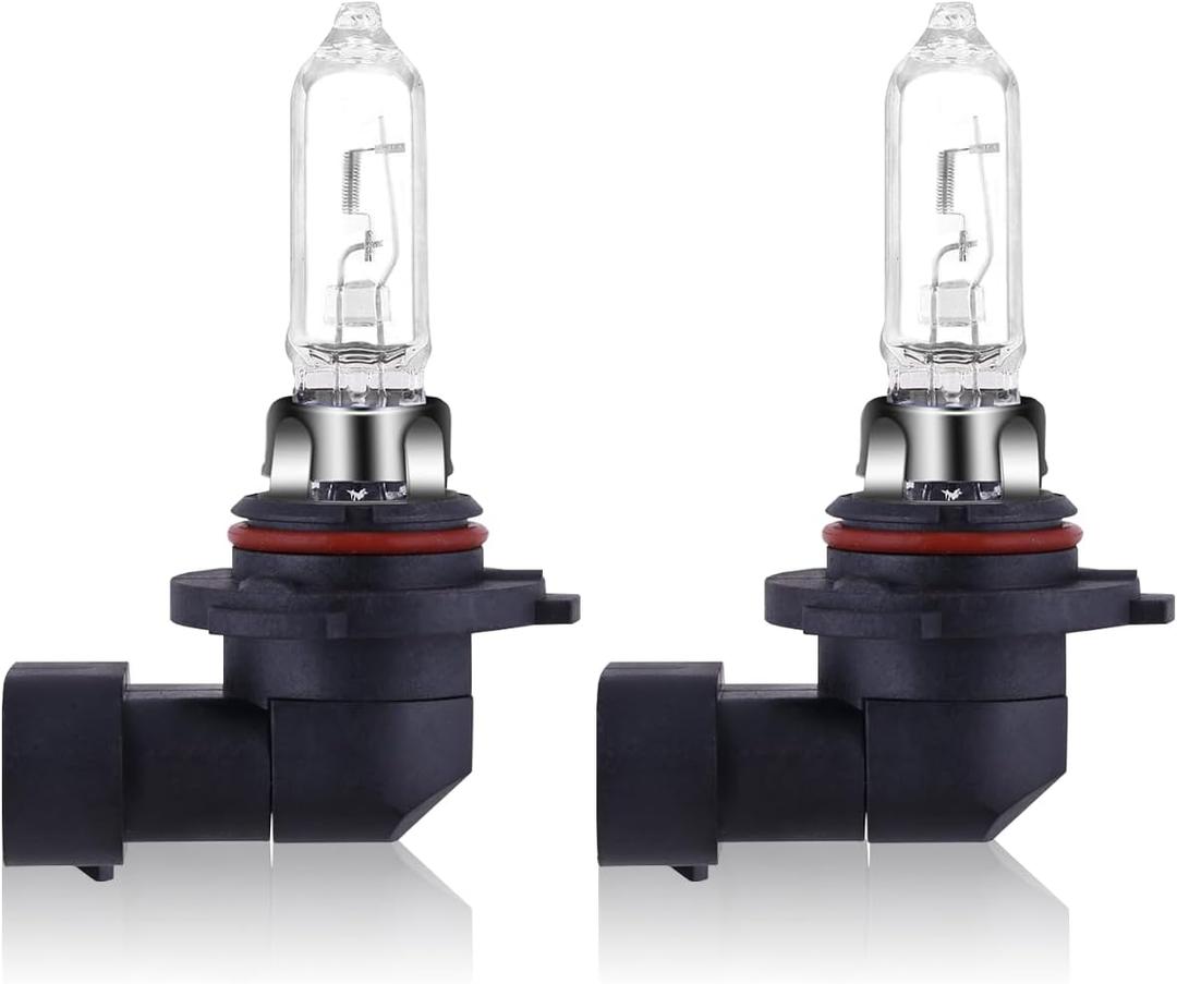 NEWBROWN 9005 HB3 Headlight Bulbs HB3 Halogen Headlight Bulb 5000K Super White Light Long Life Replacement P20D 12V/60W (9005/HB3, 2 Pack)