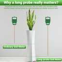 Soil Moisture Meter Tester for Plants, Long Probe Hygrometer Moisture Sensor for Houseplants Indoor Outdoor Garden Lawn Use - Plant Water Gauge Test Kit - No Battery Needed - Gardening Gifts (Green)