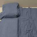 Gevody Bed Sheets Striped Bed Sheet Set Soft and Breathable Sheet Set Striped Bed Brushed Microfiber Sheet Set Extra Long Staple Sateen Weave Bed Sheets Deep Pocket Fitted Sheet Bed Sheet Set  90 in x 102 in