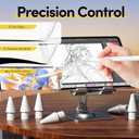 2 x Upgraded Replacement Tips for Apple Pencil 1/2/Pro/USB-C, Mix Metal Tips for Apple Pencil Compatible Nibs with All Generation (6 Pack)