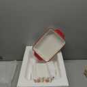 Coloch 3 Pack Ceramic Baking Dishes, Rectangular Bakeware Set Hand-painted Lasagna Pan Porcelain Serving Bakeware for Pasta, Chicken, Kitchen, Banquet, Microwave and Dishwasher Safe