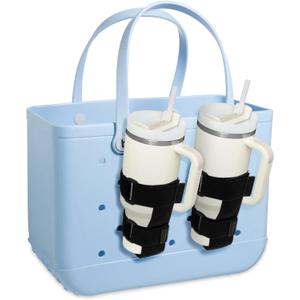 2 x Seltureone 2 Pack Bogg Bag Cup Holder for Stanley, Upgraded Large Cup Holder, Compatible with All Bogg Bags, Adjustable Cup Holder, Compatible with Various Mug Models for Bogg Bag Accessories