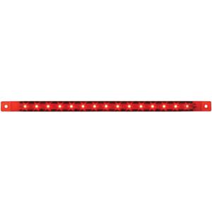 GG Grand General 76315 Red 12" Ultra Thin Surface Mount 15-LED Marker and Clearance Sealed Light Bar