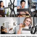 GVM Great Video Maker 600S LED Ring Light, 90W Dimmable Led Video Light Kit with Detachable Light Bars, Photography Lighting Led Video Lighting Kit for Live Broadcast, YouTube, CRI 97+ 3200K-5600K