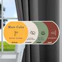 Mrs.Naturall 108 Inch Extra Long Curtains,Grommet Blackout Curtain Drapes for Living Room 2 Panels Set (Dark Grey)