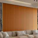 YU LI 3DH Peel and Stick PVC Slat Wall Panel 118"x15.75" Self-Adhesive Thick Faux Walnut Wood Grain Wallpaper Panel 3D Soundproof Wall Panels for Walls & Ceilings
