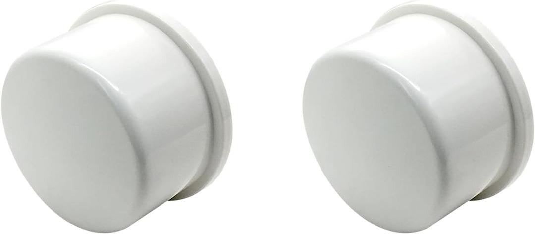 2PCS 2 Inch PVC Pipe End Cap Plug Adapter Pipe Fittings Slip Schedule(SCH) 40 for DIY Garden Shelf Home Industrial