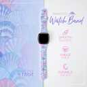 Smart Watch Bands for Women, Printed Silicone Watch Band Compatible with Fitbit Versa 3, Versa 4, Fitbit Sense & Sense 2, Soft Sport Ladies Watches Strap Replacement