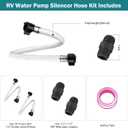 94-591-01 RV Water Pump Silencer Hose Kit 36" Replacement for Shurflo, Fit between the pump and the plumbing system to reduce unwanted rattling and plumbing vibration noises, Compatible with most RV