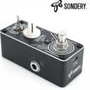 Sondery Looper Pedal Triple Loop, Each Track 30 Minutes Looping Time, Access to Upload/Download Music Files Via Enclosed USB Cable from/to Each Track, Unlimited Overdubs Undo/Redo, True Bypass
