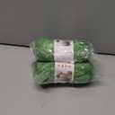 2 Pack 50% Wool Yarn for Crocheting and Knitting,131yds/120m Crochet Yarn for Beginners, Suitable for Sweater,Scarf,Hat(Apple Green)
