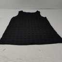 Beach Swimsuit Cover Up for Women, Swiss Polka Dot Bathing Suit, Classic V Neck Dress with Pockets (Size Large, Black)