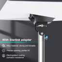 Starlink Gen 3 Pole Mount Kit, Ybervont 10Ft Starlink Ground Pole Mount Gen 3, Features 1.5'' Diameter Stainless Steel Pole with No-Dig Spiral Ground Anchor, Starlink Mounting Kit Gen 3 Pipe Adapter