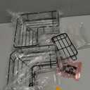 YASONIC Shower Caddy Corner, 3-Pack Adhesive Rustproof Stainless Steel Shower Shelves with Soap Holder, No Drilling Shower Organizer Corner for Dorm, Renters Bathroom, Black