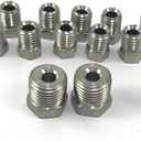 The Stop Shop Stainless Brake Line Fitting Kit for 3/16" tube, Inverted Flare (19 Fittings Included)