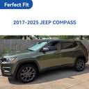 Window Visors Rain Guards for 2017-2026 Jeep Compass, Out-Channel Window Vent Wind Deflectors Visors Shades for 17-26 Compass