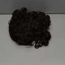 Baruisi Short Curly Wavy Brown Wig with Bangs Synthetic Natural Women Bob Wig Halloween Cosplay Party Hair Wig