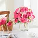 MARTINE MALL 4 Packs Peonies Artificial Flowers, Mixed Pink Artificial Peonies, Silk Peonies Flowers Fake Peonies Artificial Flowers Peonies Bouquet for Centerpiece Table Wedding Party Home Decor