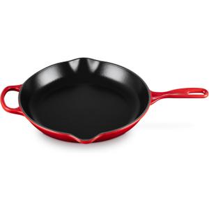 Le Creuset Enameled Cast Iron Signature Iron Handle Skillet, 11.75", Cerise