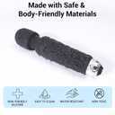 Power Wand Massager, Wireless Waterproof USB Rechargeable Massage with 8 Powerful Speeds 20 Modes Vibration,Mini Frequency for Muscle Aches & Sports Recovery