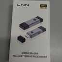 LNN Wireless HDMI Transmitter and Receiver 1080P 60Hz, Dual Band 2.4G+5G Signal, 165ft Range, Plug & Play HDMI Extender Kit for TV, Projector, Laptop, Camera, Conference & Home Theater