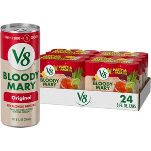 V8 Bloody Mary Mix, 8 fl oz Can (4 Cases of 6 Cans)