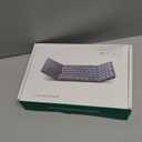 Samsers Foldable Bluetooth Keyboard with Numeric Keypad, Full-Size Wireless Folding Keyboards with PU Leather, Portable Travel for iOS Android Windows Mac OS, Support 3 Device(BT5.1 x 3)-Black