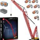 Mould King Crawler Crane LR13000 Building Block Kits, Technical Construction Vehicles Cranes Model with Motor/APP Remote Control, Gift for Age 14+/Adult Collections Enthusiasts (4318+ Pieces)