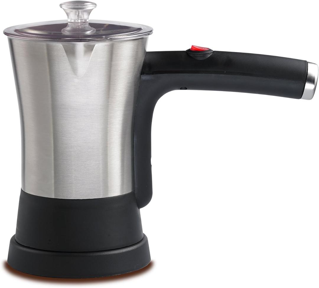 Brentwood Appliances TS-117S Electric Turkish Coffee Maker, 4-Cup, Stainless Steel/Black