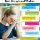 Bible Verse Jar for Women Men Teens Church, Inspirational Read Me When Bible Verses Jar Handmade 90 Color Coded Daily Prayer Cards, Mothers Day Gift Christian Gifts Hope Accessories