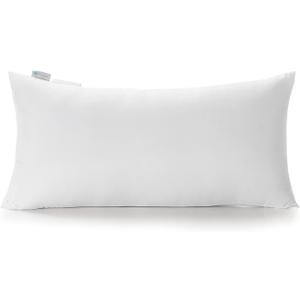 Acanva Polyester Decorative Rectangle Throw Pillow Inserts, Hypoallergenic Form Stuffer Cushion Sham Filler, 16x26, White, 1 Count (Pack of 1)