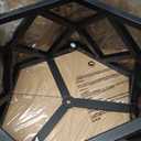 Black Semi Flush Mount Ceiling Light, Modern Foyer Lighting Fixture, 4-Light Metal Ceiling Lamp, Small Farmhouse Chandelier for Hallway Entryway Porch Bedroom Kitchen, E12 Base