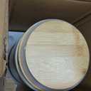 vancasso Sabine Ceramic Canister Set with Airtight Wood Lids - 3-Piece Kitchen Storage for Flour, Sugar, Coffee, Tea & Spices - Modern Countertop Decor