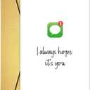 3 x Long Distance Miss You Card Gift for Boyfriend Girlfriend Husband Wife Partner, Cute Anniversary Love Card for him her, Messages From You Cards, Long Distance Miss You Gift, Romantic Miss You Cards - Hope Is You (#2)