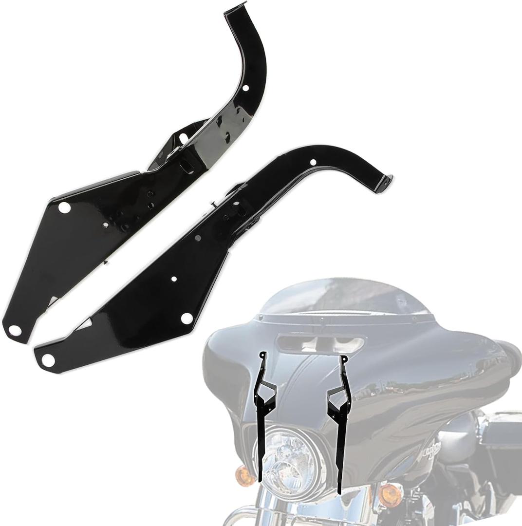 Batwing Head Outer Fairing Support Bracket for Electra Glide FLHT 1996-2013 - PSLER Support Bracket Heavy Duty Aerodynamic Wing Spoiler Trim Accessories for Electra Glide FLHT Street Glide FLHX