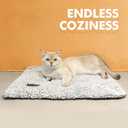 Self Warming Cat Bed Self Heating Cat Dog Mat 24 x 18 inch Extra Warm Thermal Pet Pad for Indoor Outdoor Pets with Removable Cover Non-Slip Bottom Washable Non Electric (A-Light Gray)