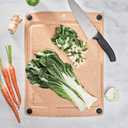 Epicurean All-In-One Cutting Board with Non-Slip Feet and Juice Groove, 17.5" 13", Natural/Black