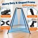 Sensory Swing Stand with Pod Swing for Autism Kids X-Shaped Frame,350 LBS