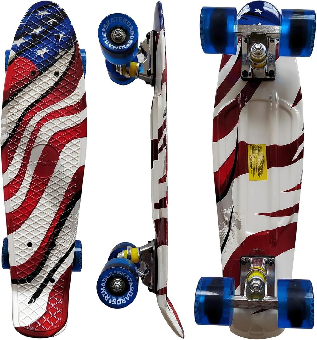 RIMABLE Complete 22 Inches Skateboard, AMERICA
