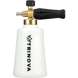 TriNova Foam Cannon for Pressure Washer - Original Wide Neck, Wide Base Heavy Duty Foam Gun for Detailing (White)