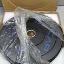 CAP Barbell Economy Olympic Bumper Plate with Blue Logo, Black, 45 lb Single