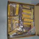 Yexiya 300 Pieces Label Holder Self Adhesive Clear Pocket 3 x 1 Inch Plastic Shelf Tag Sticking Price Label Holders with Paper Inserts for Supermarket School Library Bookshelves Mailbox Storage Bins