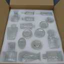 HYRIXDIRECT 32pcs Glass Bud Vase Set, Small Vintage Glass Vase, Mini Vases for Flowers for Wedding, Party, Home or Table Decoration