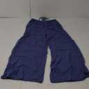 Women's Wide Leg Comfy Pants Casual Loose Yoga High Waisted Cozy Lounge Pajama Palazzo Navy M
