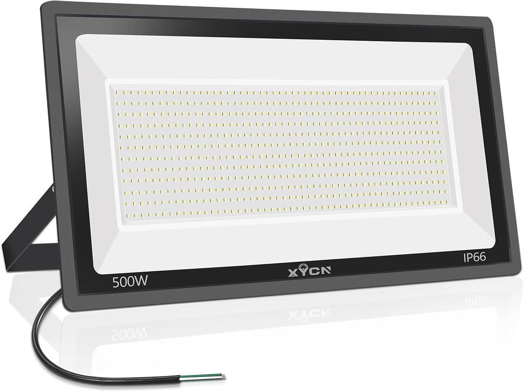 500W LED Flood Light,(2750W Equivalent) Super Bright 58,500LM Daylight 5000K IP66 Waterproof Security Outdoor LED Arena Lights,Commercial Lighting Floodlight for Backyard|Court|Stadium|Fields